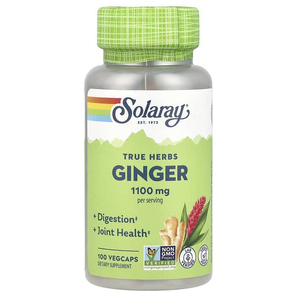 True Herbs, Ginger, 100 VegCaps (550 mg per Capsule)