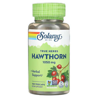 Solaray, True Herbs, Hawthorn, 525 mg, 100 VegCaps