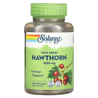 Solaray, True Herbs, Espino, 525 mg, 180 cápsulas vegetales