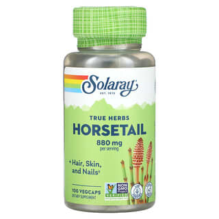 Solaray, True Herbs, хвощ, 440 мг, 100 растительных капсул