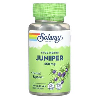 Solaray, True Herbs, Juniper, 450 mg , 100 VegCaps