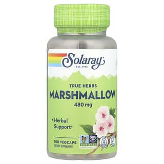 Solaray, True Herbs, Marshmallow, 480 mg, 100 VegCaps