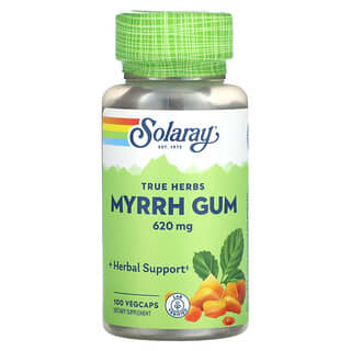 Solaray, True Herbs, Myrrhe, Kaugummi, 620 mg, 100 pflanzliche Kapseln
