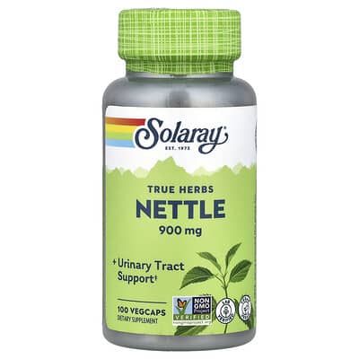 Solaray, Real Herbs, Nettle, 100 Vegetarian Capsules (450 mg per capsule)