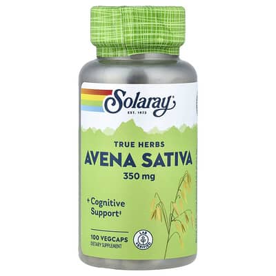 Solaray, Real Herbs, Oats, 350 mg, 100 Vegetarian Capsules