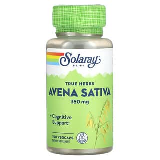 Solaray, True Herbs, Avena sativa, 350 mg, 100 cápsulas vegetales