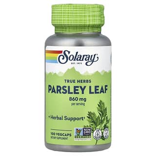 Solaray, True Herbs, Parsley Leaf, 100 VegCaps (430 mg per Capsule)