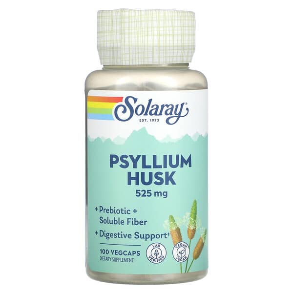 Solaray‏, Psyllium Husk, 525 mg , 100 VegCaps