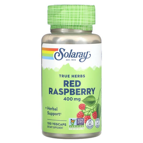 True Herbs, Red Raspberry, 400 mg, 100 VegCaps