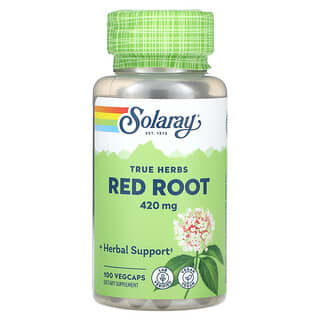 Solaray, True Herbs, Red Root, 420 mg, 100 VegCaps