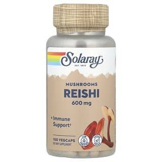 Solaray, Reishi, 600 mg, 100 cápsulas vegetales