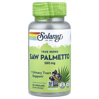 Solaray, True Herbs sagpalme, 580 mg, 50 vegetabilske kapsler