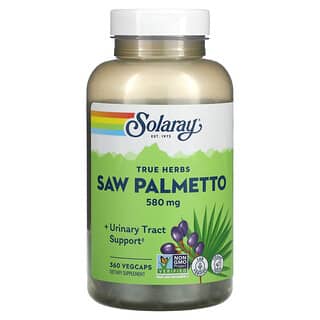 Solaray, 整顆鋸棕櫚果素食膠囊，580 毫克，360 粒裝