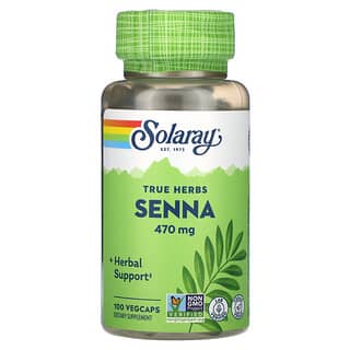 Solaray, True Herbs, Sen, 470 mg, 100 cápsulas vegetales