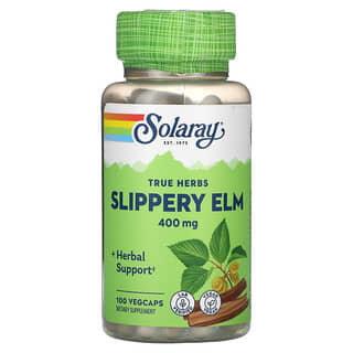 Solaray, Slippery Elm, 400 mg, 100 VegCaps