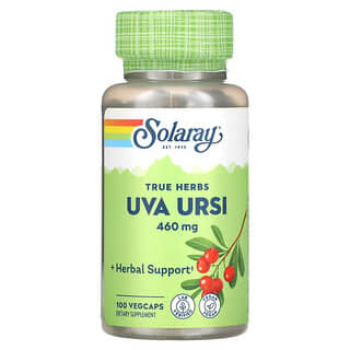 Solaray, Uva Ursi, 460 mg, 100 cápsulas vegetales