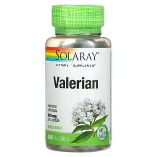 Solaray, Valeriana, 100 cápsulas vegetales