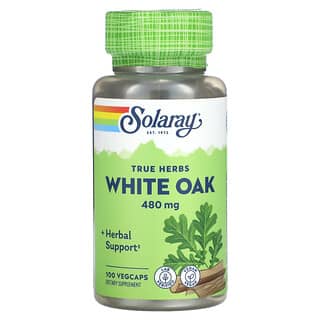 Solaray, True Herbs, Roble blanco, 480 mg, 100 cápsulas vegetales