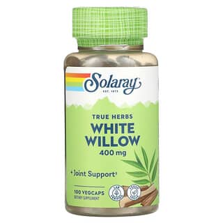 Solaray, Saule blanc, 400 mg, 100 capsules végétariennes