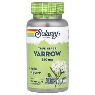 Solaray, True Herbs, Yarrow, 320 mg, 100 VegCaps