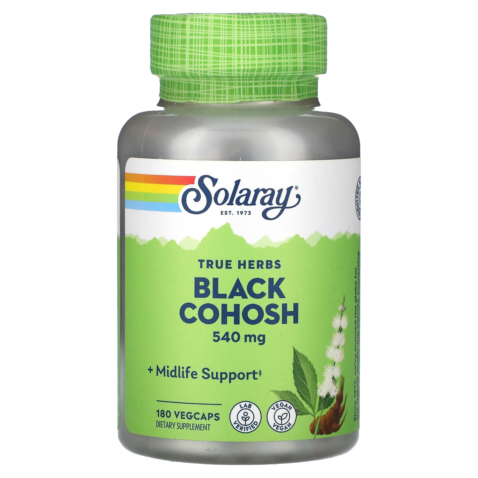 Solaray, True Herbs, циґуля гілляста, 540 мг, 180 капсул VegCap