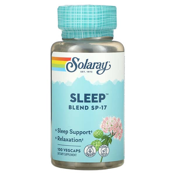 Solaray, Schlaf-Mischung, SP-17, 100 pflanzliche Kapseln