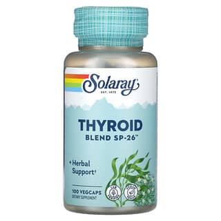 Solaray, Mélange thyroïdien SP-26, 100 capsules végétariennes