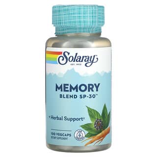 Solaray, 記憶支援混合物 SP-30，100 粒素食膠囊