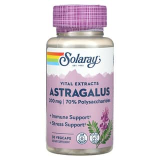 Solaray, Extratos Vitais, Astrágalo, 200 mg, 30 VegCaps