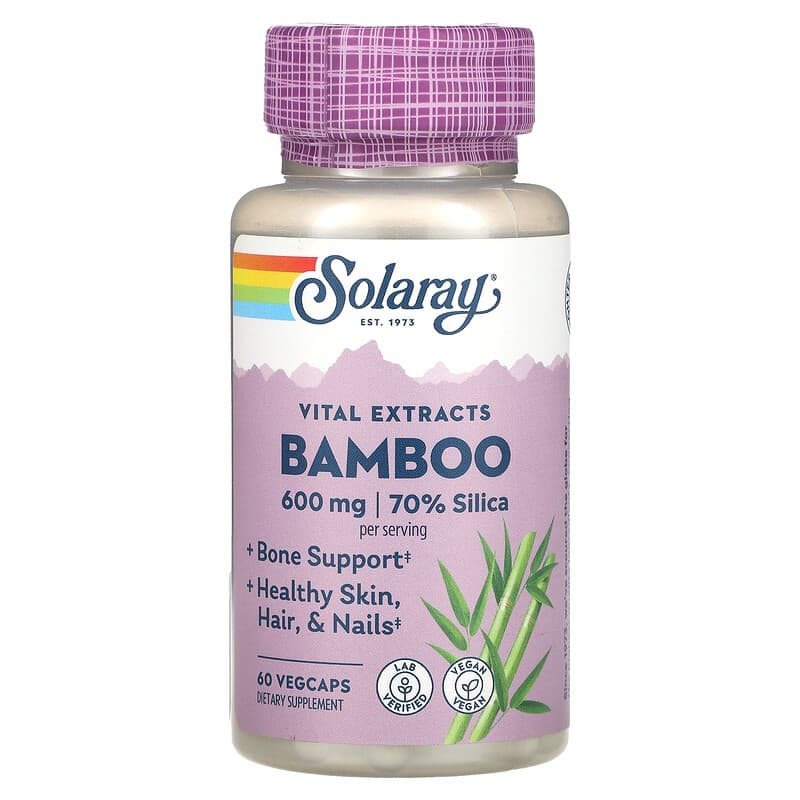 Vital Extracts, Bamboo, Bambus, 60 pflanzliche Kapseln (300 mg pro  pflanzliche Kapsel)