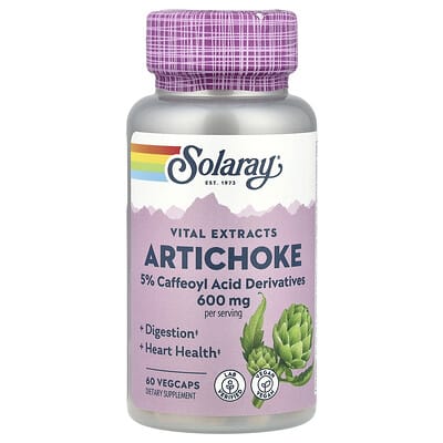 Solaray, Vital Extracts, Artichoke, 60 Vegcaps (300 mg per Capsule)