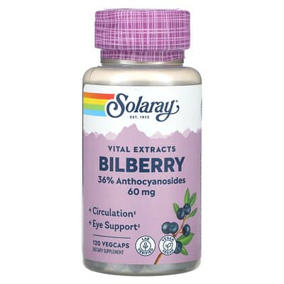 Solaray, Vital Extract, Sanmulberry, 60 mg, 120 Vegetarian Capsules