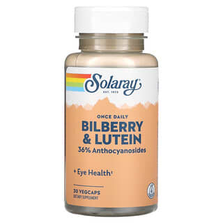 Solaray, Once Daily Bilberry & Lutein, 30 VegCaps