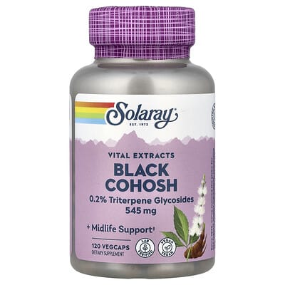 Solaray, Black Cohosh, 545 mg, 120 VegCaps