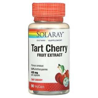 Solaray, Extracto de fruta de cereza agria, 425 mg, 90 cápsulas vegetales