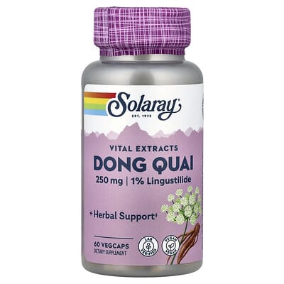 Solaray, Vital Extract, Novel, 250 mg, 60 Vegetarian Capsules