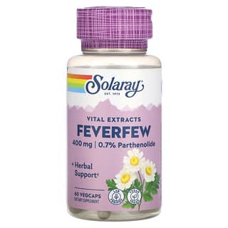 Solaray, Vital Extracts, Feverfew, 400 mg, 60 VegCaps