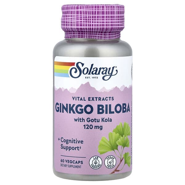 Vital Extracts, Ginkgo Biloba With Gotu Kola, 60 VegCaps
