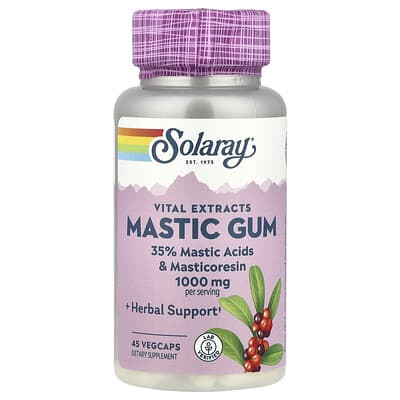 Solaray, Frankincense Gum, 1,000 mg, 45 Vegetarian Capsules (500 mg per capsule)