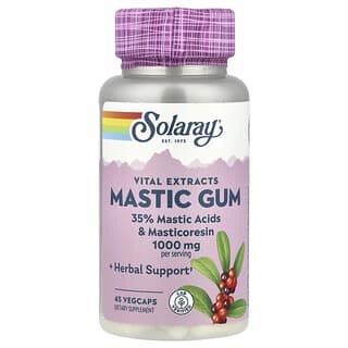 Solaray, マスティックガム、1,000mg、ベジカプセル45粒（1粒あたり500mg）