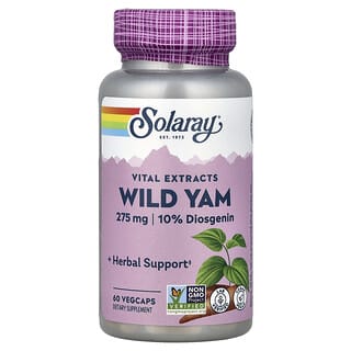 Solaray, Vital Extracts, Wild Yam, 60 VegCaps