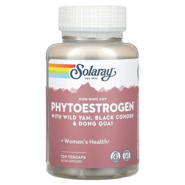 Solaray, Phytoestrogen with Wild Yam, Black Cohosh & Dong Quai, 120 VegCaps