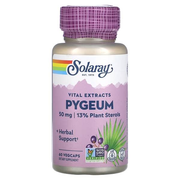 Solaray, Pygeum, 50 mg, 60 VegCaps
