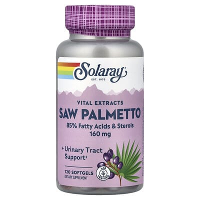 Solaray, Vital Extract, Saw Palmetto, 160 mg, 120 Softgels