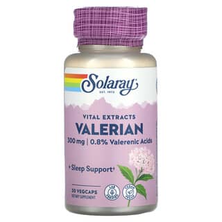 Solaray, Extratos Vitais, Valeriana, 300 mg, 30 VegCaps