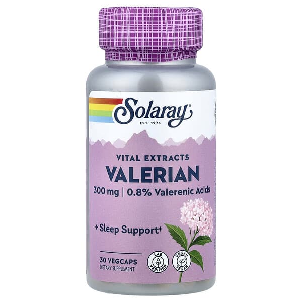 Solaray Vital Extracts, Valerian, 30 VegCaps