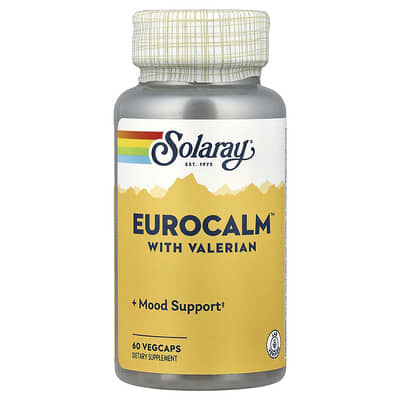 Solaray, Eurocalm™, with Valerian, 60 Vegetarian Capsules