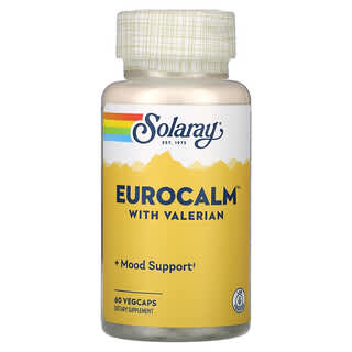Solaray, Eurocalm，含纈草，60 粒素食膠囊