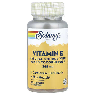 Solaray, Tocopheryl Acetate, 268 mg (400 IU), 50 Softgels