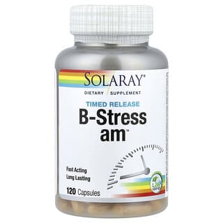 Solaray, Timed Release B-Stress AM™, 120 Capsules
